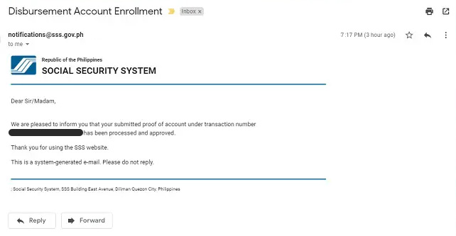 www.sss.gov.ph loan enrollment notification